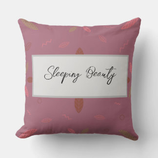 Beauty Sleep Throw Pillow