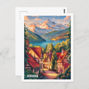 Beauty Slovenia Famous Travel Place Postcard