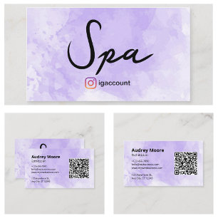 Beauty Spa Aesthetician Business Card