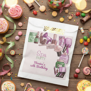 Beauty spa birthday party favour bags