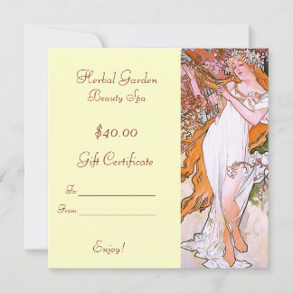 Beauty Spa Gift Certificates