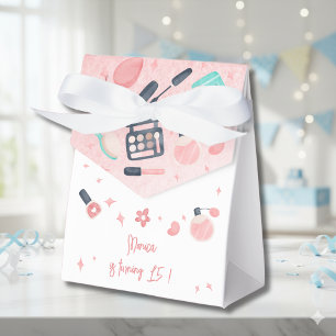 Beauty spa glitz and glam birthday party favour box