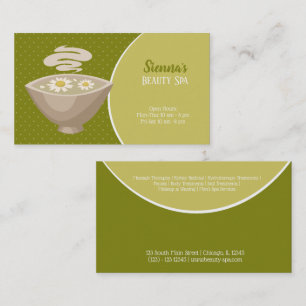 Beauty Spa Salon Business Card