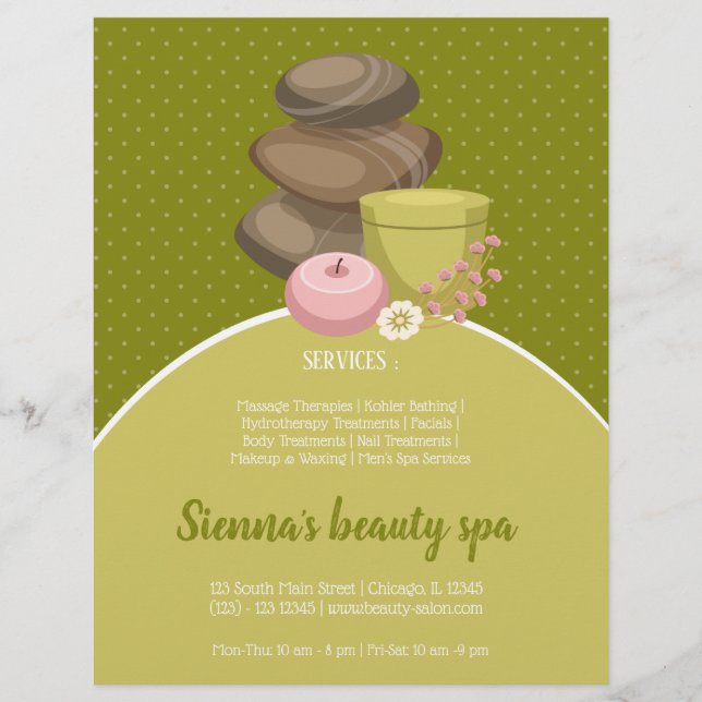 Beauty spa salon flyer (Front)