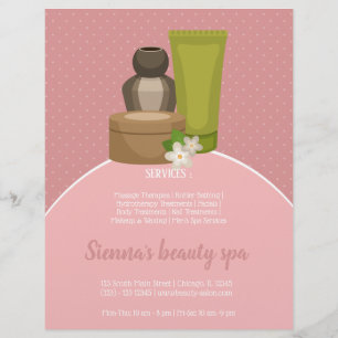 Beauty spa salon flyer