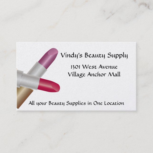 Beauty Supply Business Card (Front)