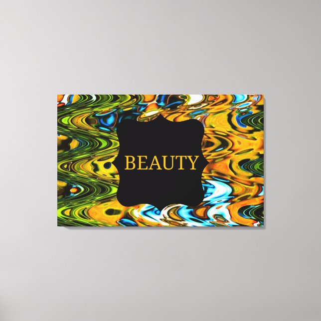 Beauty Swirls Wall Canvas Print (Front)