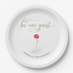 Beauty & the Beast Paper Napkins Plate