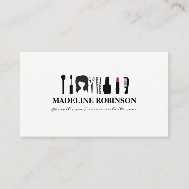 Beauty Tools Appointment Card (Front)