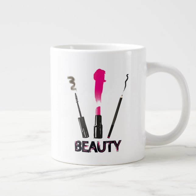 Beauty Tools Large Coffee Mug (Right)