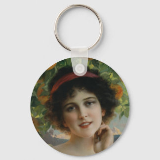 Beauty Under the Orange Tree Key Ring