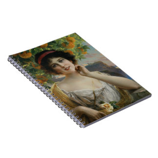 Beauty Under the Orange Tree Spiral Notebook