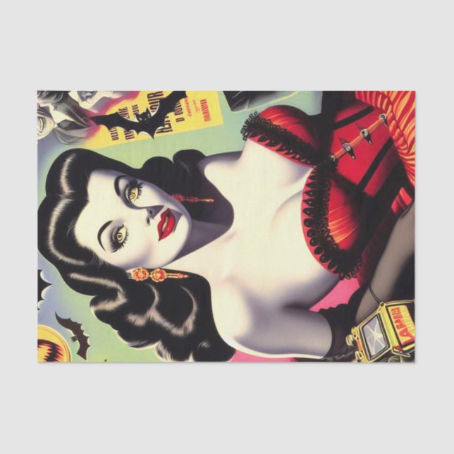 Beauty Vampire Pin-up Tissue Paper (Front)