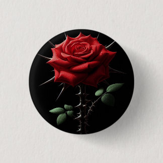 Beauty with Spines 3 Cm Round Badge