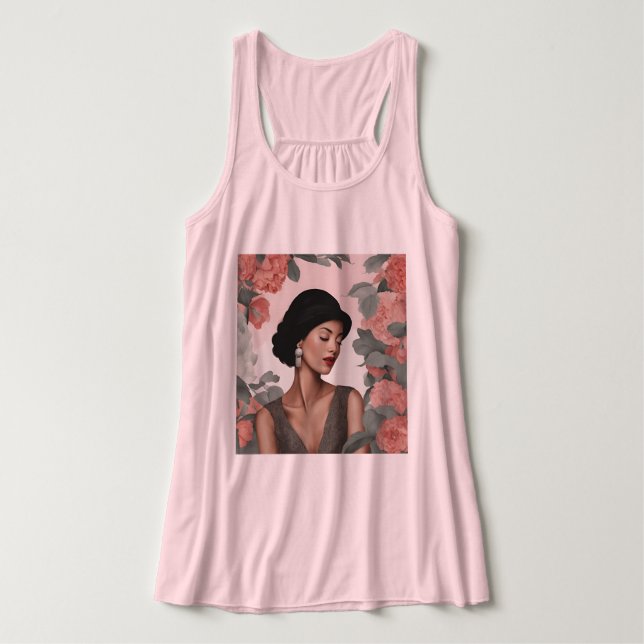 beauty woman  singlet (Design Front)