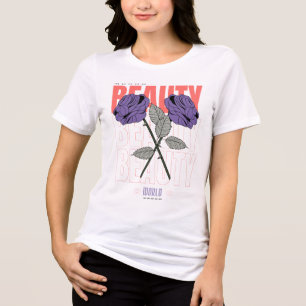 Beauty World Shirt – Gothic Rose Aesthetic Design