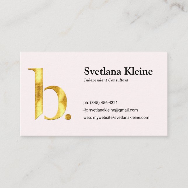 Beautycounter Business Cards Pink (Front)