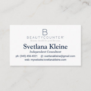 Beautycounter Business Cards, The Never List Cards