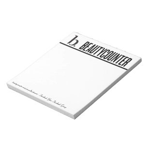 Beautycounter Notepad with Information