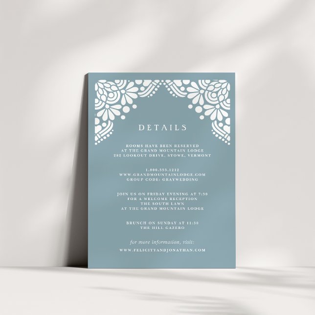 Beaux Arts Guest Information Card | Tourmaline (Creator Uploaded)