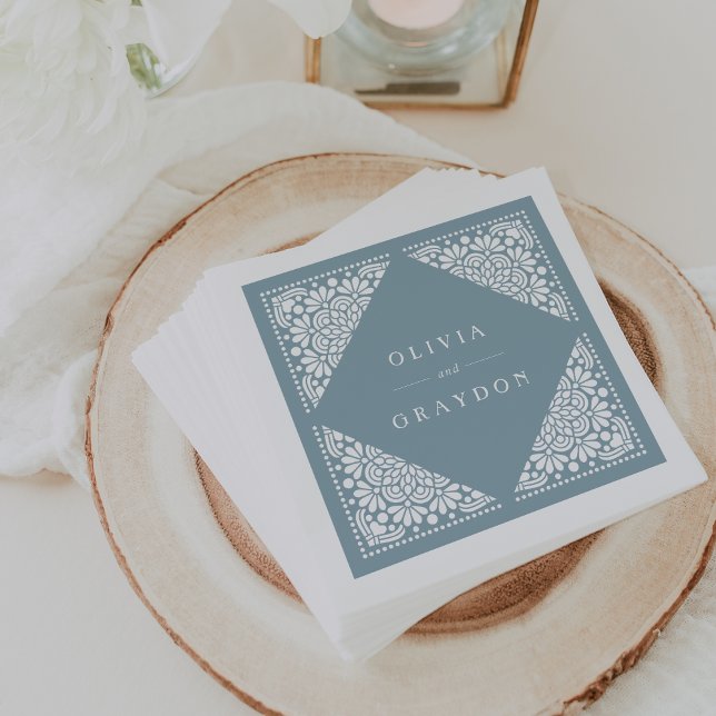 Beaux Arts Personalised Wedding Napkin (Creator Uploaded)