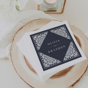 Beaux Arts Personalised Wedding Napkin
