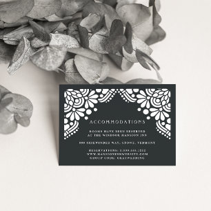 Beaux Arts Wedding Hotel Accommodation Cards