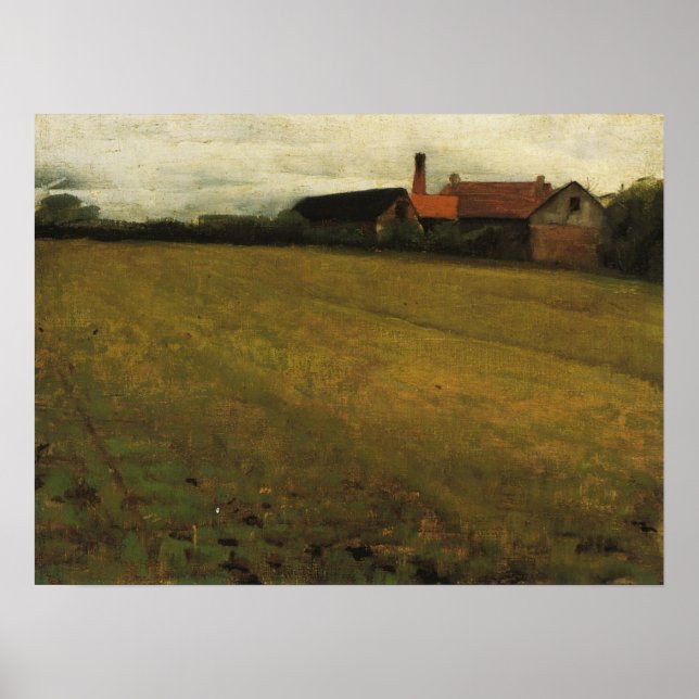 Beaux - Landscape With Farm Building Poster (Front)