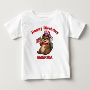 Beaver (5t) Patriotic Kid T-Shirt