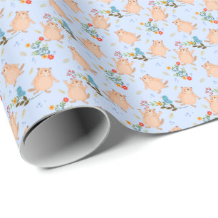 Beaver and Bird Wrapping Paper