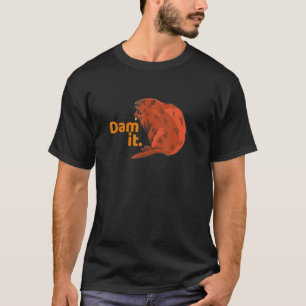 Beaver Animal Graphic T-Shirt