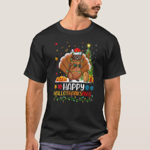 Beaver Animal Happy Beaver Hellothanksmas T-Shirt
