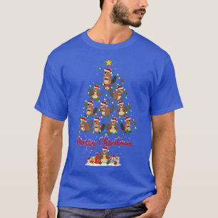Beaver Animal Lover Matching Santa Beaver Christma T-Shirt