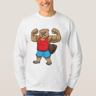Beaver as Bodybuilder with big Upper arms T-Shirt