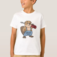 Beaver as Craftsman with Slotted screwdriver