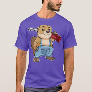 Beaver as Craftsman with Slotted screwdriver T-Shirt