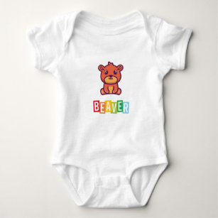 Beaver Baby Jersey Bodysuit