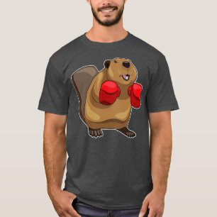 Beaver Boxer Boxing gloves T-Shirt