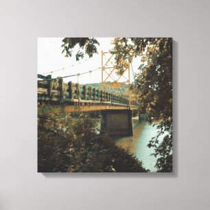 beaver bridge in eureka springs canvas print