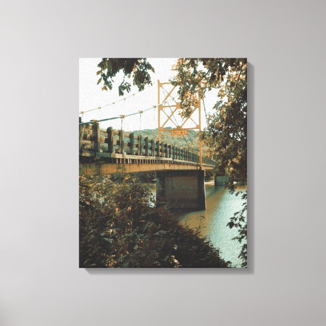 beaver bridge in eureka springs canvas print (Front)