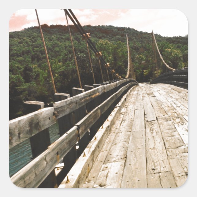 beaver bridge square sticker (Front)