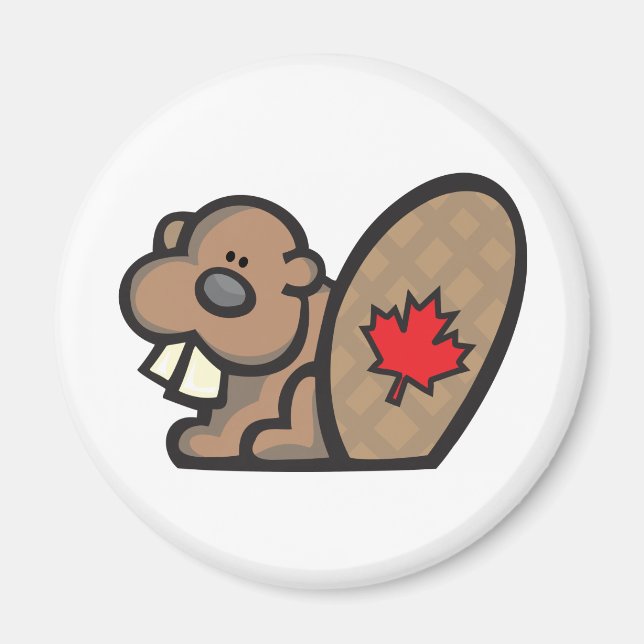 Beaver canada magnet (Front)