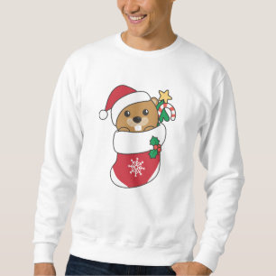 Beaver Christmas Snow Winter Animals Beaver Sweatshirt