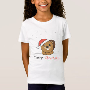 Beaver Christmas Snow Winter Animals Beaver T-Shirt