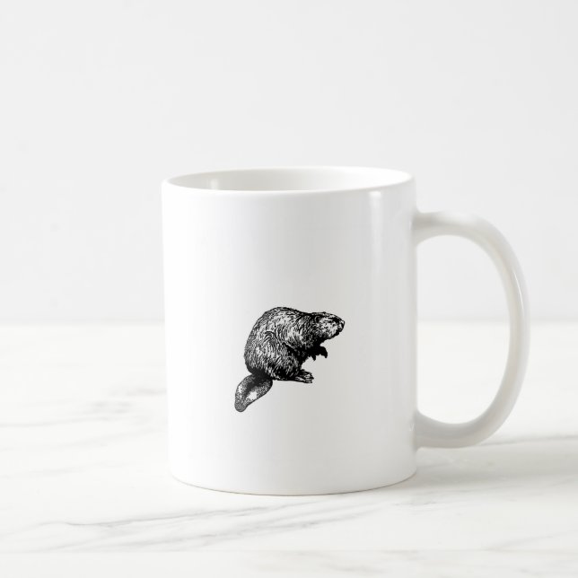 Beaver Coffee Mug (Right)