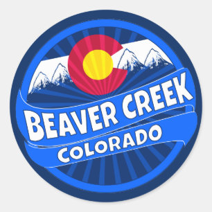 Beaver Creek Colorado mountain burst sticker