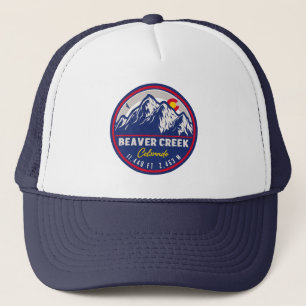 Beaver Creek Colorado Retro Sunset Souvenirs Trucker Hat