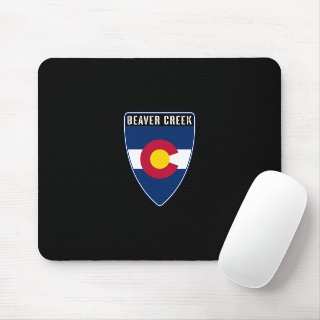 Beaver Creek Colorado Shield Mouse Pad (With Mouse)