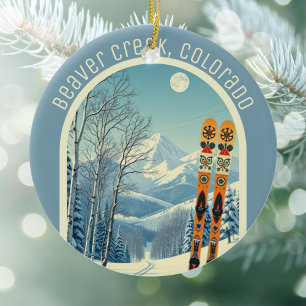 Beaver Creek Colorado ski souvenir  Ceramic Tree Decoration