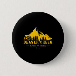 Beaver Creek Colorado Usa Ski Resort Alpine Skiing 6 Cm Round Badge